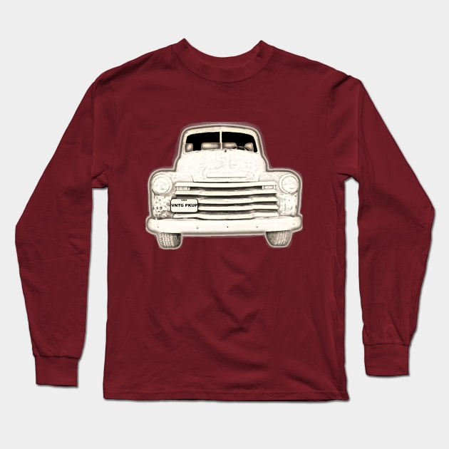 Vintage Truck Long Sleeve T-Shirt by unclejohn